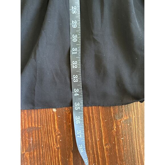 VTG Y2K Forever 21 Babydoll Sheer Dress Tunic Top M Black Dainty Dark Fairy Goth - Picture 12 of 15